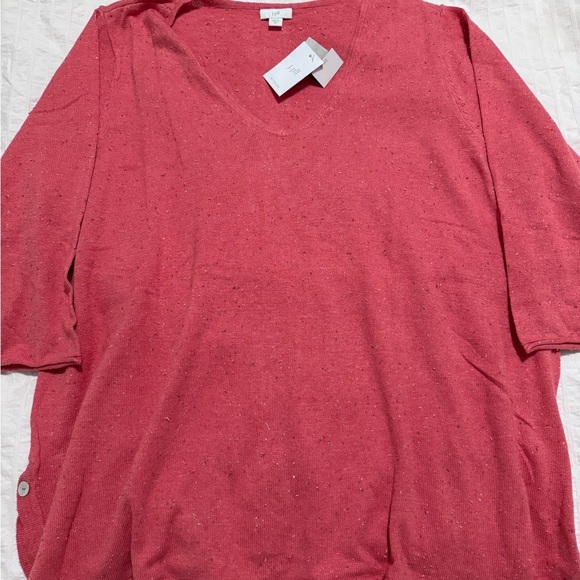 J. Jill Sweaters - J.Jill Lightweight Tweed V-Neck Sweater